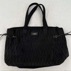 VICTORIA’S SECRET Black ruched Tote